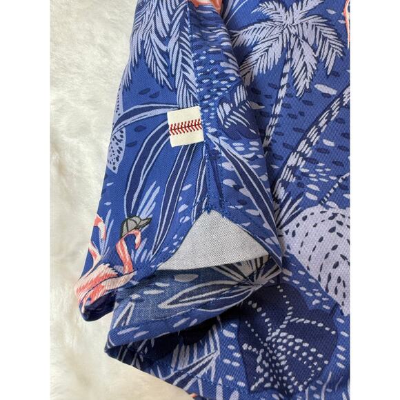 Cubs MLB x Tommy Bahama Lot of 2 Blue Tropical Baseball Button Down Shirts XXL - Picture 14 of 16